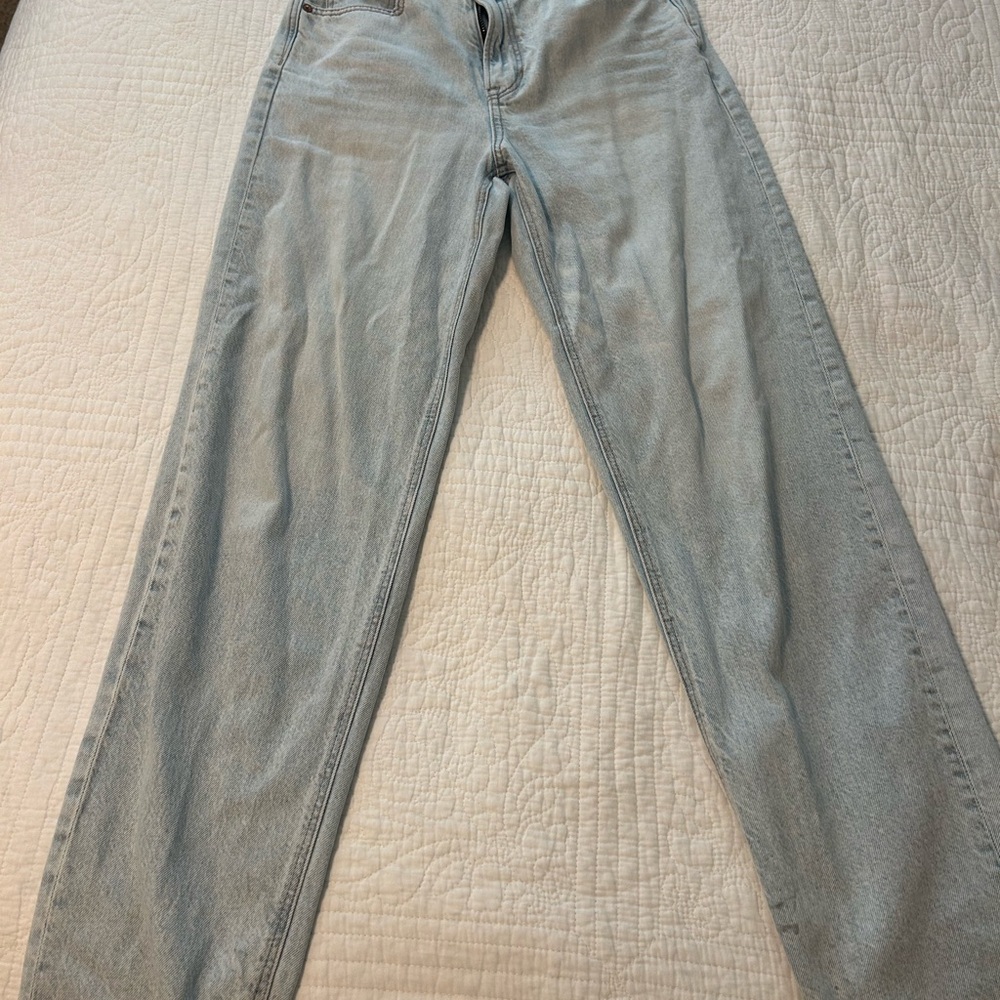 American Eagle Outfitters Gray Straight Leg Jeans
